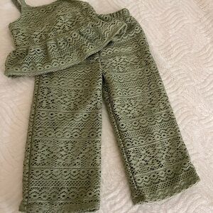 Btween Toddler Sage Green Outfit Size 4